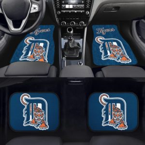 Detroit Tigers Car Floor Mat Front and Back