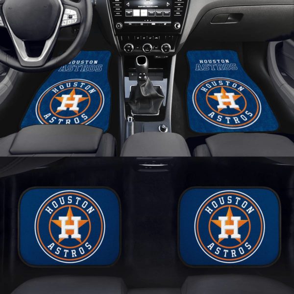 Houston Astros Car Floor Mat Front and Back