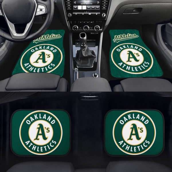 Oakland Athletics Car Floor Mat Front and Back