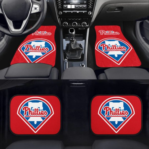 Philadelphia Phillies Car Floor Mat Front and Back