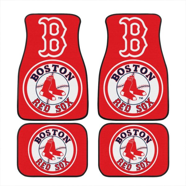 Boston Red Sox Car Floor Mat Front and Back - Image 5