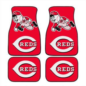 Cincinnati Reds Car Floor Mat Front and Back