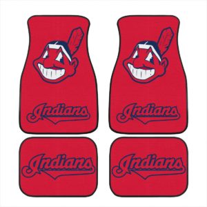 Cleveland Indians Car Floor Mat Front and Back