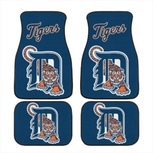 Detroit Tigers Car Floor Mat Front and Back