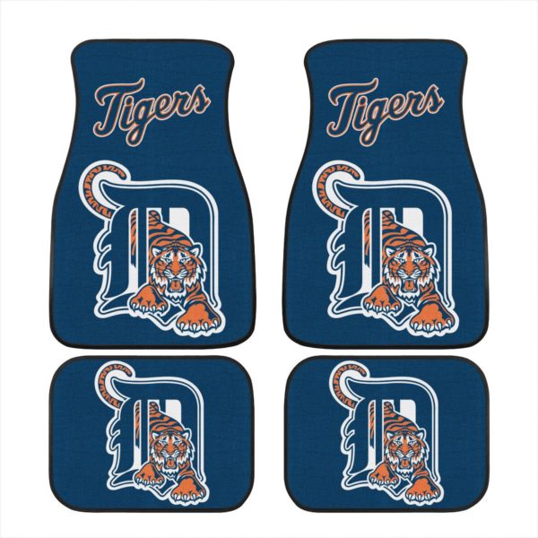 Detroit Tigers Car Floor Mat Front and Back - Image 2