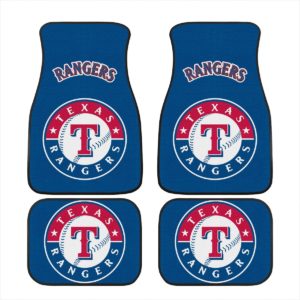 Texas Rangers Car Floor Mat Front and Back