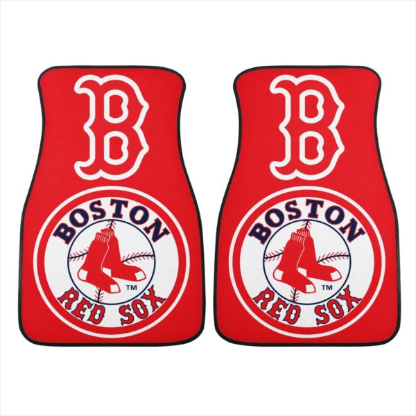 Boston Red Sox Car Floor Mat Front and Back - Image 4