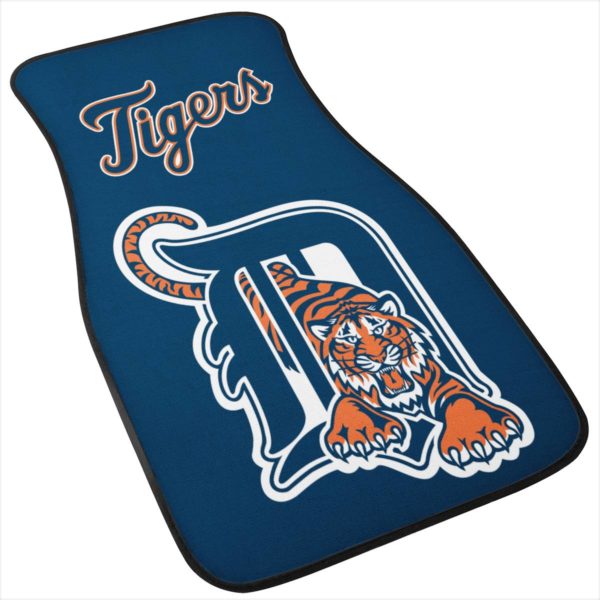 Detroit Tigers Car Floor Mat Front and Back - Image 5