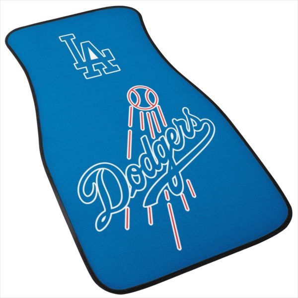 Los Angeles Dodgers Car Floor Mat Front and Back - Image 4