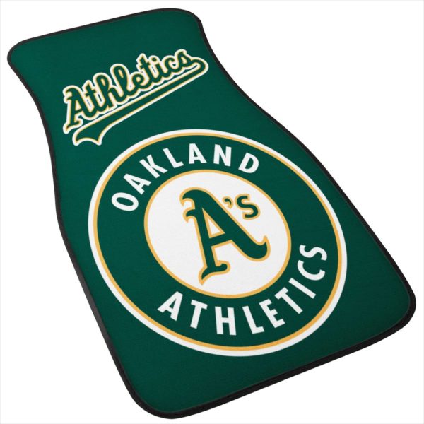 Oakland Athletics Car Floor Mat Front and Back - Image 5