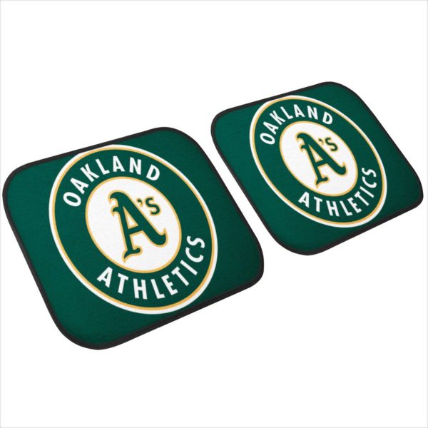 Oakland Athletics Car Floor Mat Front and Back - Image 4