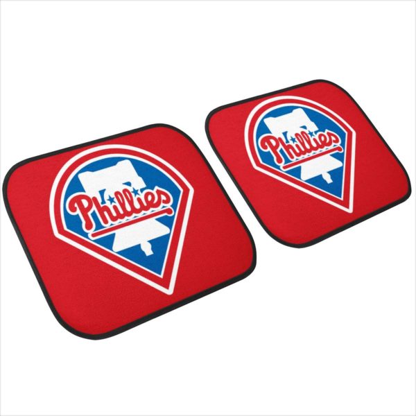 Philadelphia Phillies Car Floor Mat Front and Back - Image 3