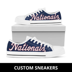 Washington Nationals High Low Top Fan Custom Running Shoes Sneakers Trainers Ladies Kids Men Gift