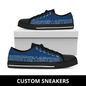 Houston Astros High Low Top Fan Custom Running Shoes Sneakers Trainers Ladies Kids Men Gift