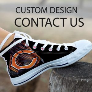 Chicago Bears high top Custom design shoes