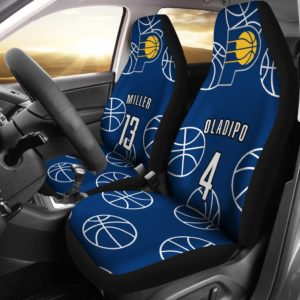 Indiana Pacers pair of car seat Covers customizable