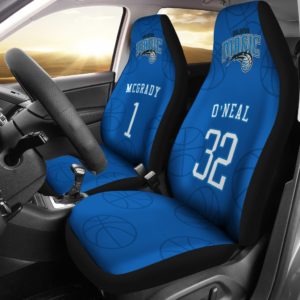 Orlando Magic pair of car seat Covers customizable