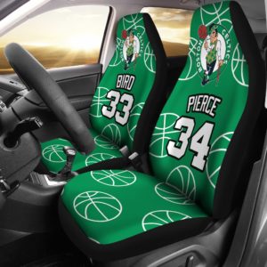Boston Celtics  pair of car seats Covers customizable Pierce Bird
