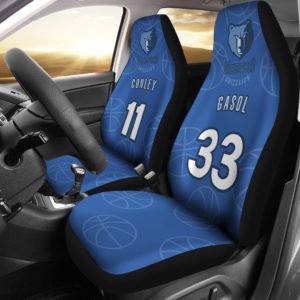 Memphis Grizzlies pair of car seat Covers customizable