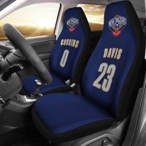 New Orleans Pelicans pair of car seat Covers customizable