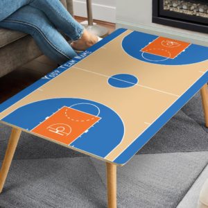 Custom Basketball team coffee table