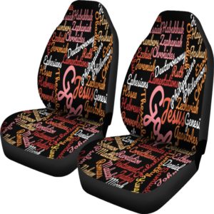 Custom-Made Holy Bible Books Black Car Seat Cover