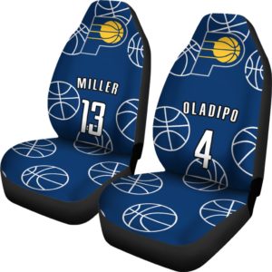 Indiana Pacers pair of car seat Covers customizable