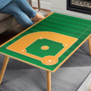 baseball custom team field coffee table