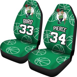 Boston Celtics  pair of car seats Covers customizable Pierce Bird