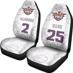 Phoenix Suns pair of car seat Covers customizable