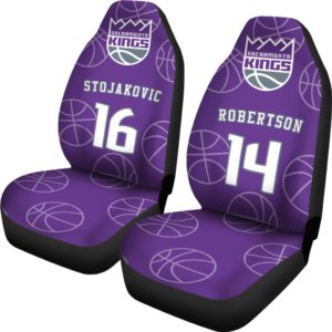 Sacramento Kings pair of car seat Covers customizable