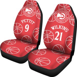 Atlanta Hawks pair of car seats Covers customizable