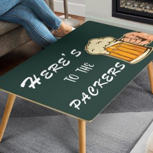 To the packers  custom made table