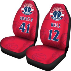 Washington Wizards pair of car seat Covers customizable