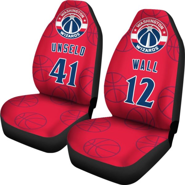 Washington Wizards pair of car seat Covers customizable - Image 2