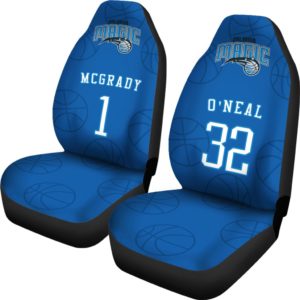 Orlando Magic pair of car seat Covers customizable