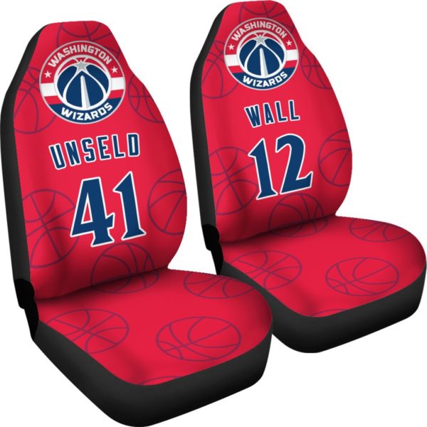 Washington Wizards pair of car seat Covers customizable - Image 4