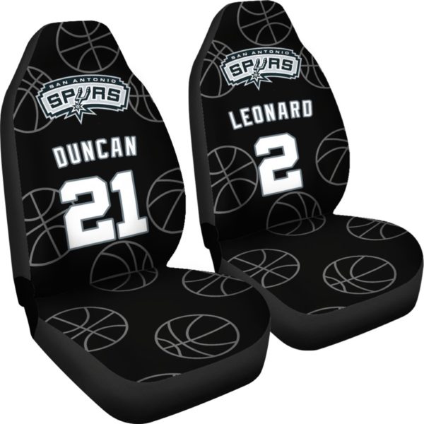 San Antonio Spurs pair of car seat Covers customizable - Image 4