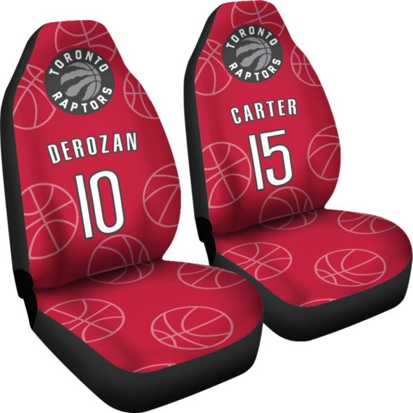 Toronto Raptors pair of car seat Covers customizable - Image 4