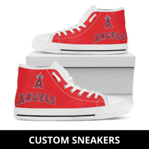 Los Angeles Angels High Low Top Fan Custom Running Shoes Sneakers Trainers Ladies Kids Men Gift