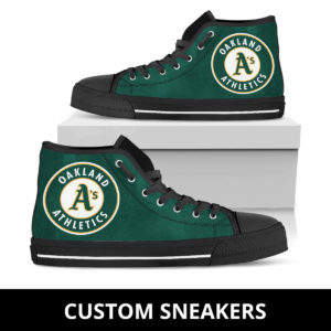 Oakland Athletics High Low Top Fan Custom Running Shoes Sneakers Trainers Ladies Kids Men Gift