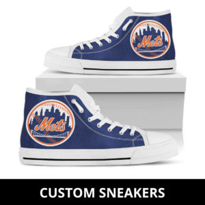 New York Mets High Low Top Fan Custom Running Shoes Sneakers Trainers Ladies Kids Men Gift