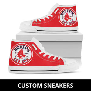 Boston Red Sox High Low Top Fan Custom Running Shoes Sneakers Trainers Ladies Kids Men Gift
