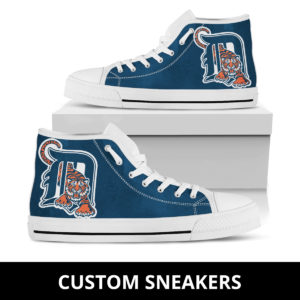 Detroit Tigers High Low Top Fan Custom Running Shoes Sneakers Trainers Ladies Kids Men Gift