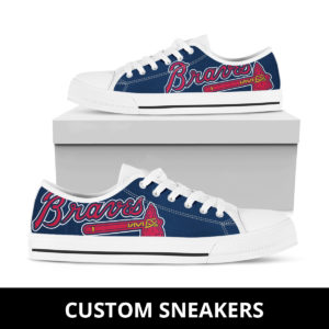 Atlanta Braves Fan Custom Running Shoes Sneakers Trainers Ladies Kids Men Gift