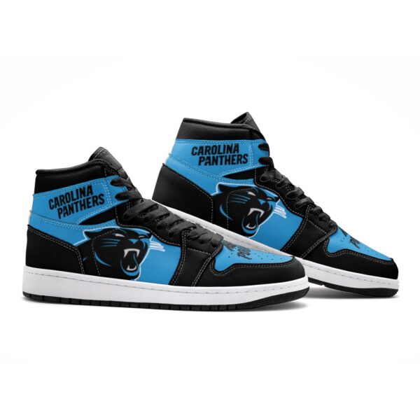 Carolina Panthers Fan Unofficial Handmade Shoes, sneakers, trainers Unisex, Jordan Style custom shoes - Image 3