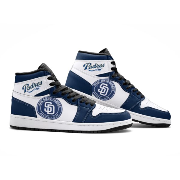 San Diego Padres Fan Unofficial Handmade Shoes, sneakers, trainers Unisex, Jordan Style custom shoes - Image 3