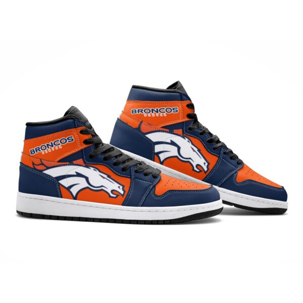 Denver Broncos Fan Unofficial Handmade Shoes, sneakers, trainers Unisex, Jordan Style custom shoes - Image 3