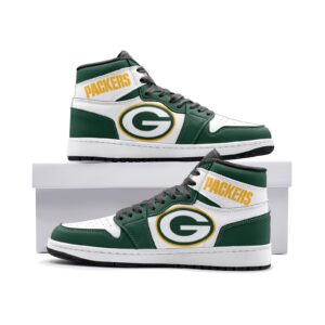 Green Bay Packers Fan Unofficial Handmade Shoes, sneakers, trainers Unisex, Jordan Style custom shoes