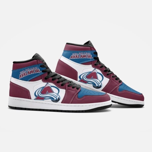 Colorado Avalanche Fan Unofficial Handmade Shoes, sneakers, trainers Unisex, Jordan Style custom shoes - Image 4